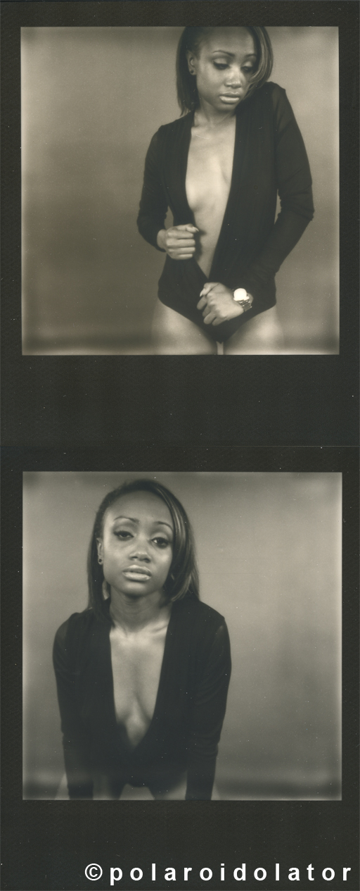 Male and Female model photo shoot of polaroidolator and Bry J in Dallas, TX