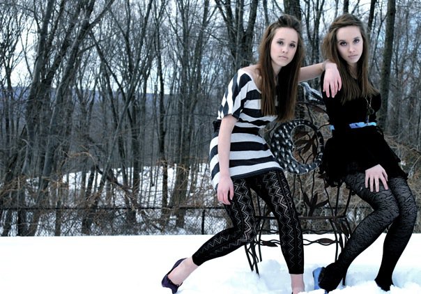 Female model photo shoot of Molly and Kara, K A R A and Molly Dee NYC