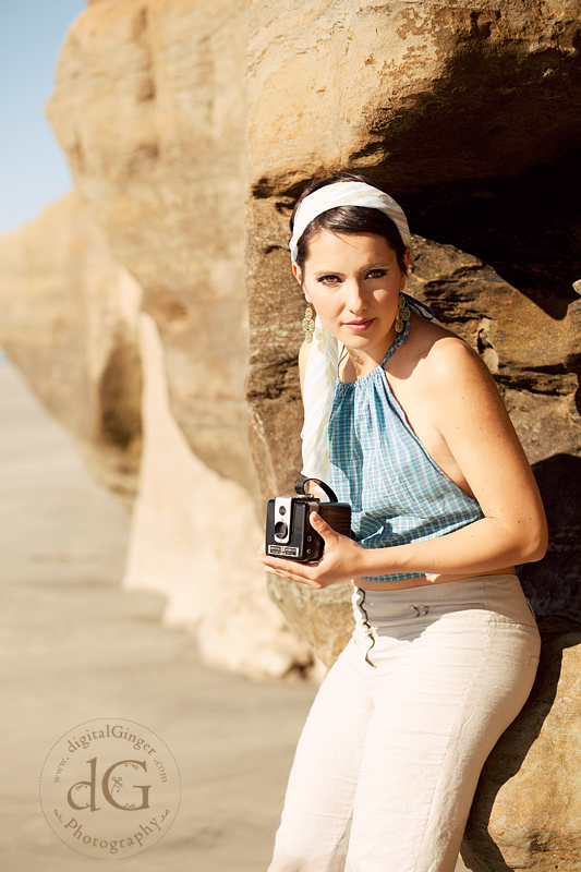 Female model photo shoot of digitalGinger in Solana Beach, CA