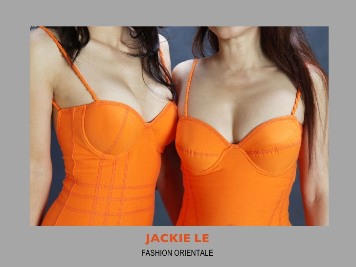 Female model photo shoot of JackieLe Fashion Design