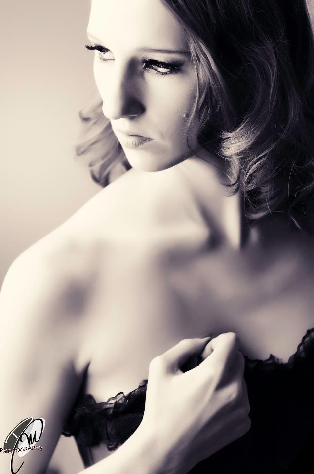 Female model photo shoot of lopsided heart by David Massie