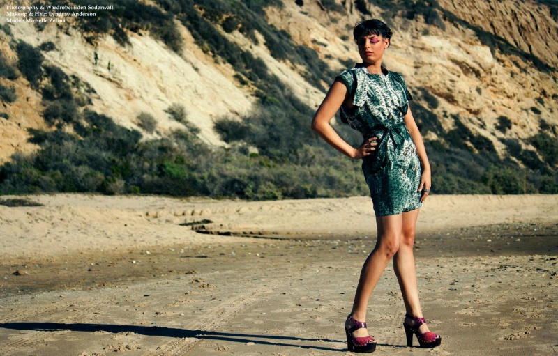 Female model photo shoot of Eden Schweyer  in Crystal Cove, Laguna Beach