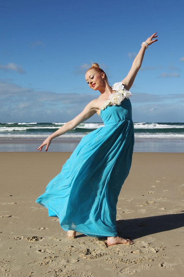 Female model photo shoot of Ballerina Girl in Mermaid Beach