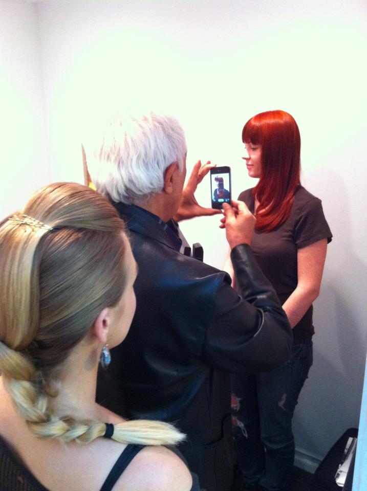 Female model photo shoot of VivianKellie Styles in Fernando Romero Salon
