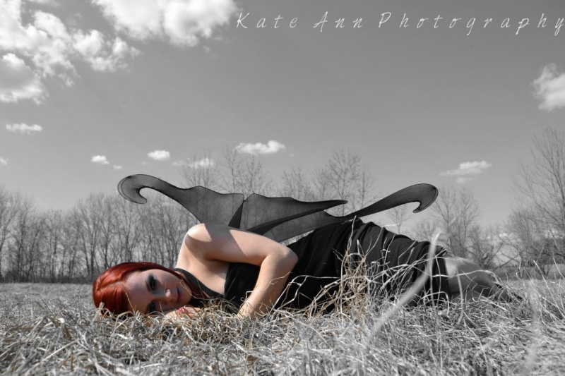 Female model photo shoot of Photos by Kate Ann
