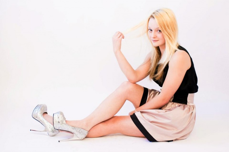 Female model photo shoot of LaurenWestwell1 in Studio