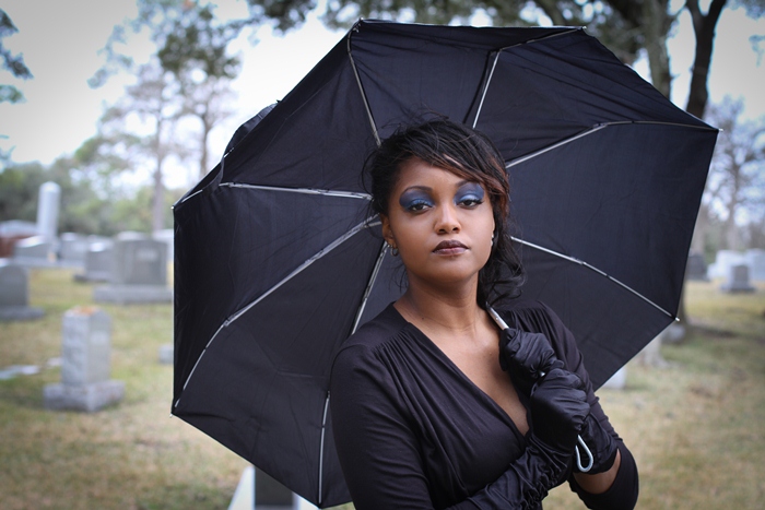 Female model photo shoot of JossM by dajasimages in Family Graveyard, hair styled by Coiffure Coutoure