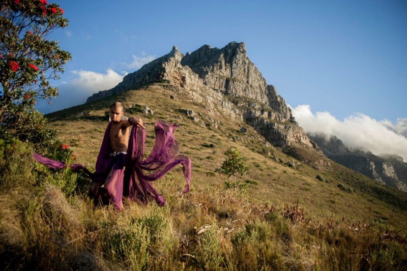 Male model photo shoot of Teo Diamond in Table Mountain, Cape Town
