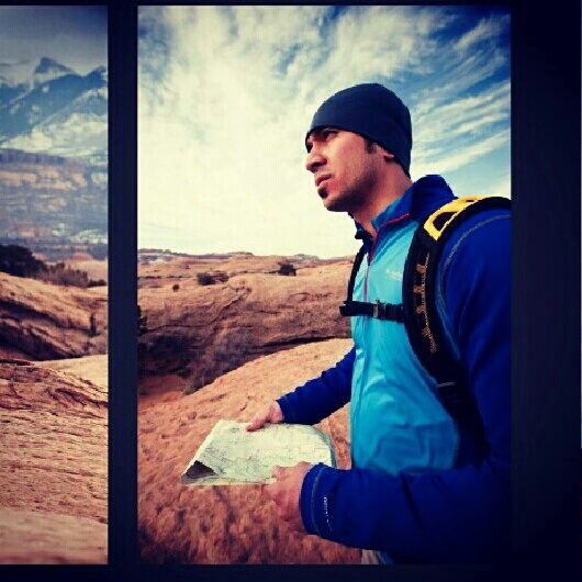 Male model photo shoot of Teilmann  in Moab,  Utah