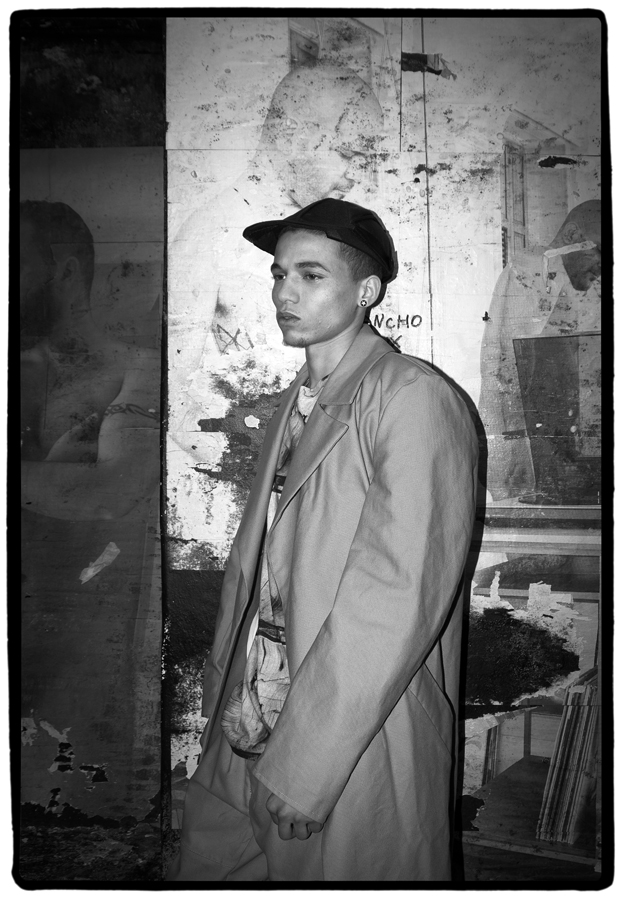Male model photo shoot of Derek Ridgers in Dalston, London.