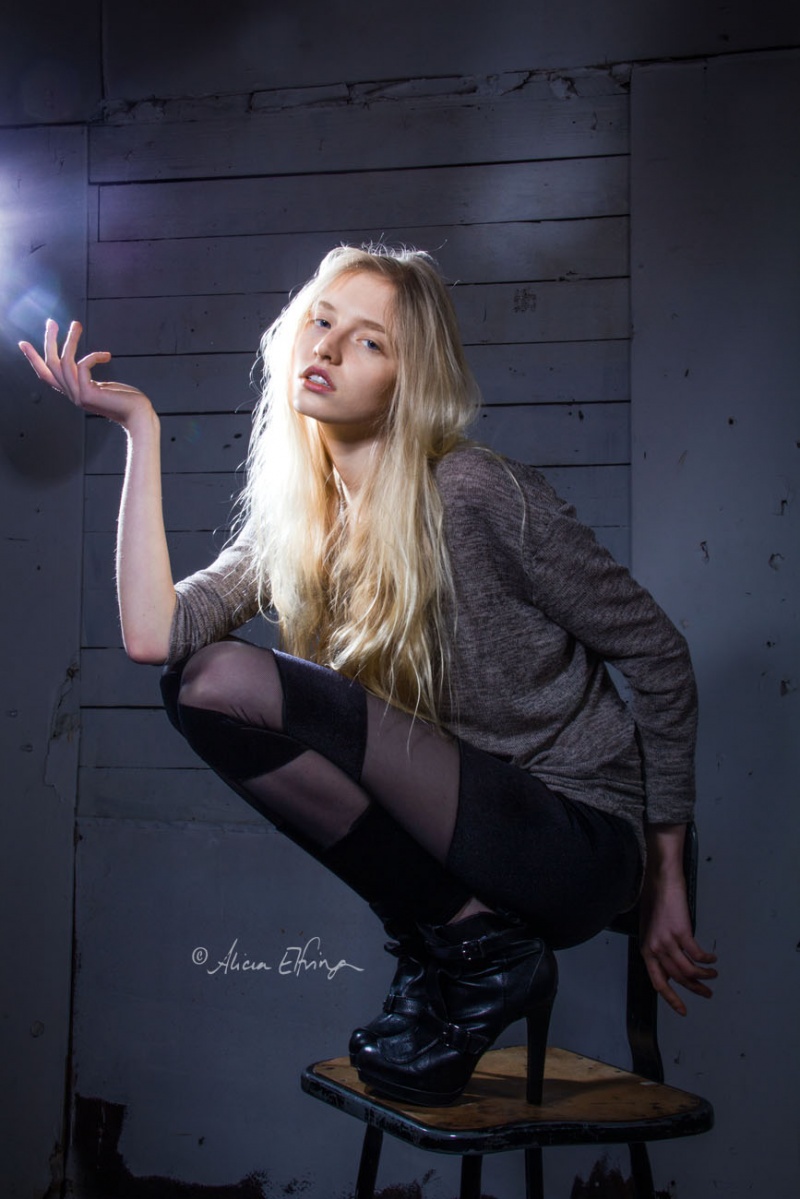 Female model photo shoot of AM Elfving in Clement Studios