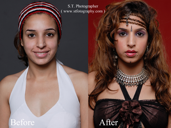 Female model photo shoot of simran makeup in Delhi