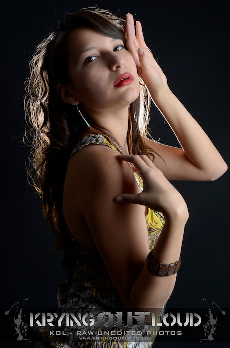 Female model photo shoot of Darla Contois in Apex Studios
