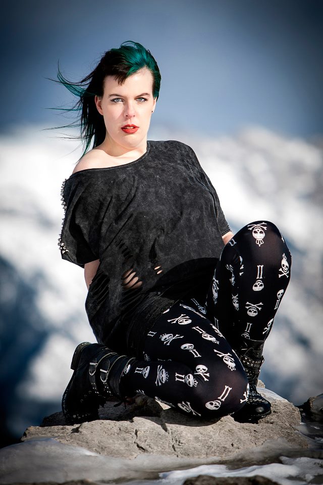 Female model photo shoot of Nicole Robyn in Lake Minnewanka