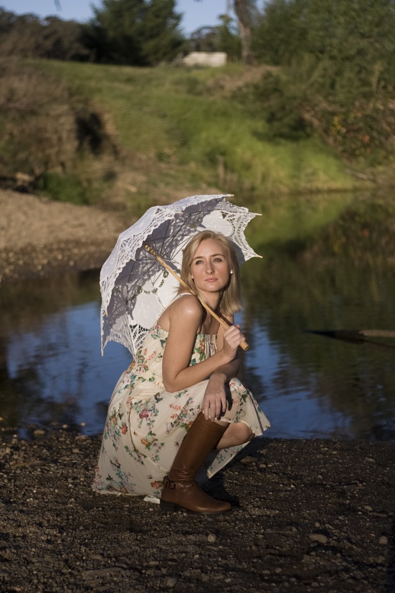 Female model photo shoot of Kate Green in Lerderderg Gorge