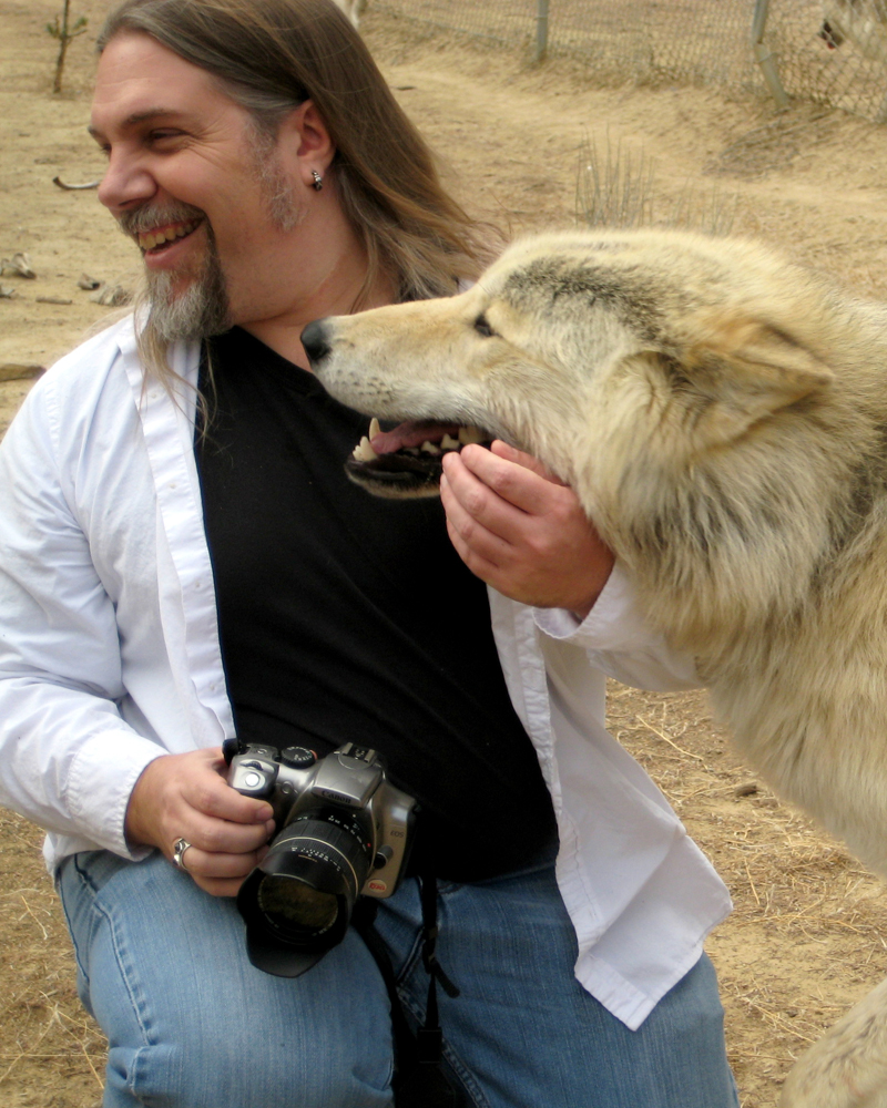 Male model photo shoot of JimsImages in Wild Spirit Wolf Sanctuary, Candy Kitchen, NM