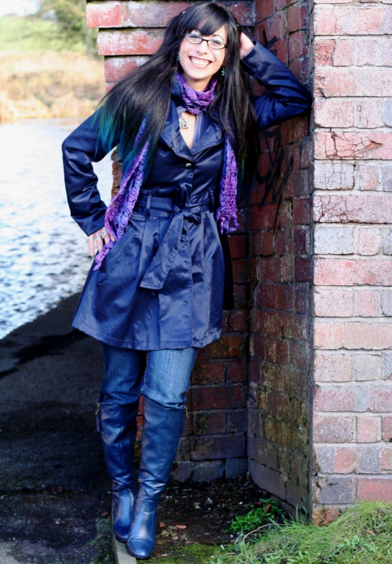 Female model photo shoot of Morgana Salina by Damotography in chester canal