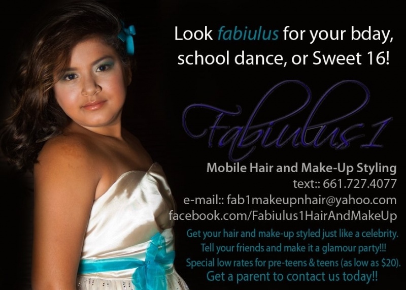 Female model photo shoot of Fabiulus1 Hair N MakeUp in Completely Mobile