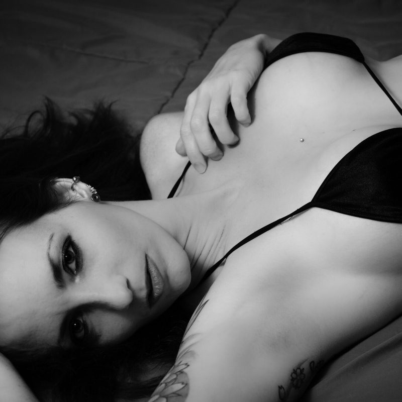 Female model photo shoot of SaraSinful by Marlo Horne Photography