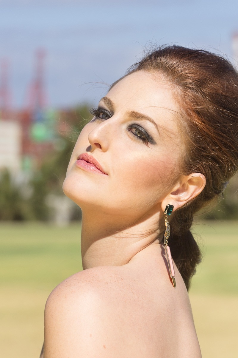 Female model photo shoot of Rebecca Vaughan Make-Up and ameliaamelia