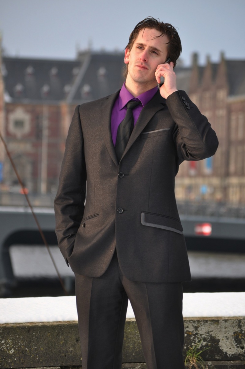 Male model photo shoot of DAB erk in Amsterdam Central Station