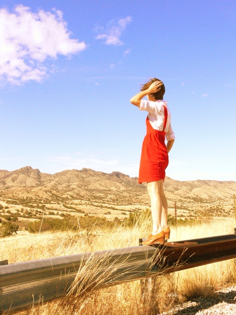 Female model photo shoot of diana m deaver in patagonia, arizona