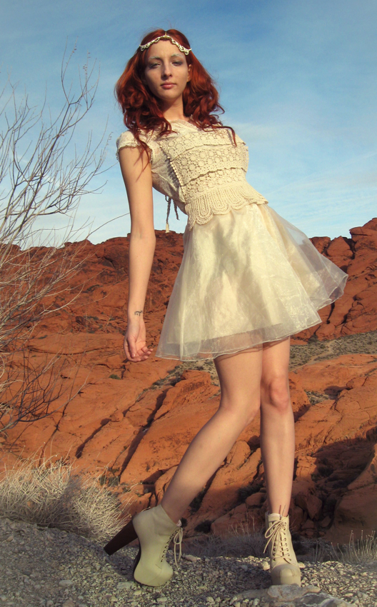 Female model photo shoot of Bhakti Omwoods and Ashley Marie Hill in Red Rock Canyon, Las Vegas
