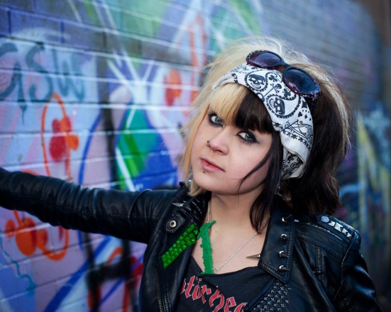 Female model photo shoot of Cherry Nova in Dodgy Alley! High Wycombe.
