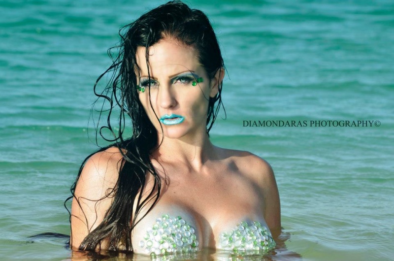 Female model photo shoot of B Dollar B in Bonaire, Lac Bay
