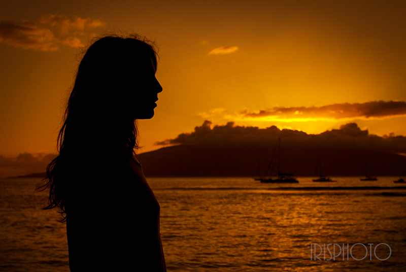 Male and Female model photo shoot of Irisphoto and Rosalee Rae in Lahaina, Maui