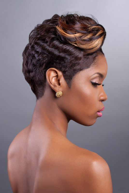 Female model photo shoot of Frenchie Marie, hair styled by Signature Elite