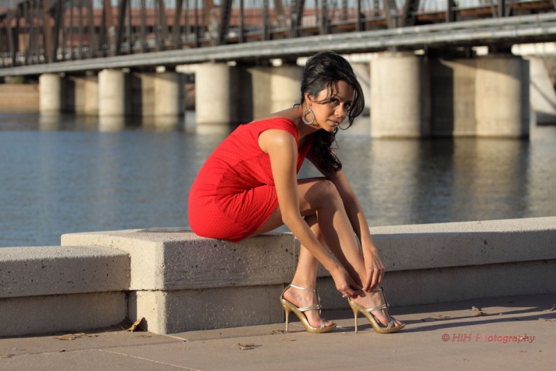 Male and Female model photo shoot of HiH Photography and Karla Yazuri in Tempe Town Lake