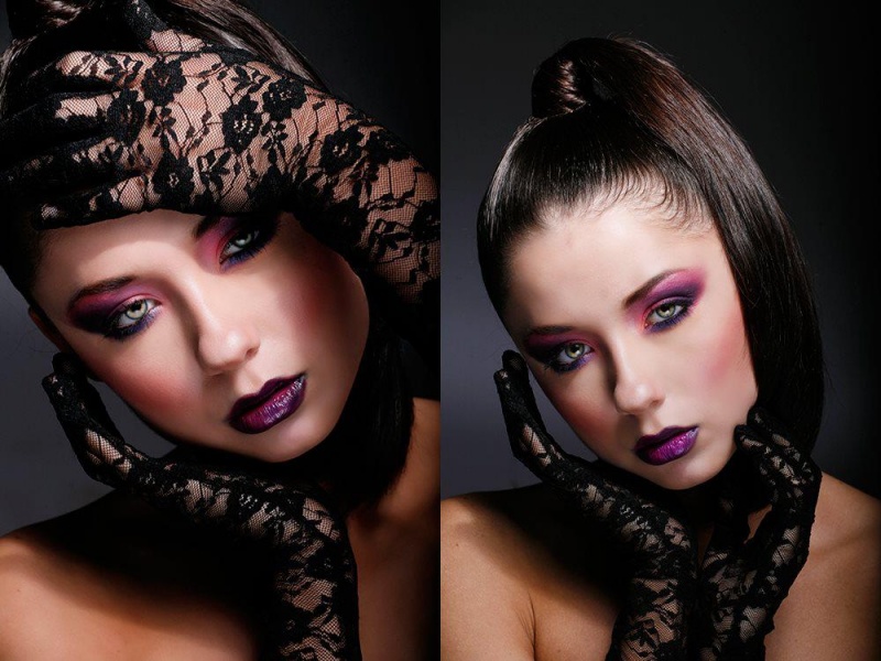 Female model photo shoot of Makeup by Rahela by Shawn Monroe