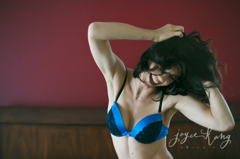 Female model photo shoot of Joyce Kang Boudoir