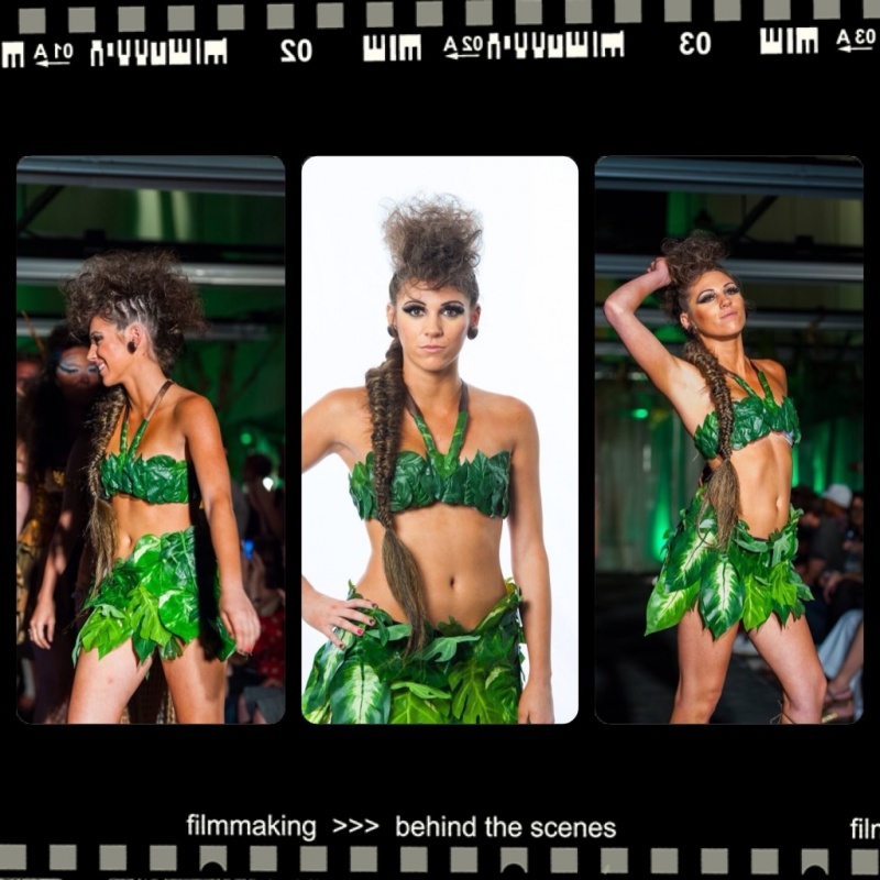 Female model photo shoot of Katrin Patterson in "Welcome to the jungle" hair show