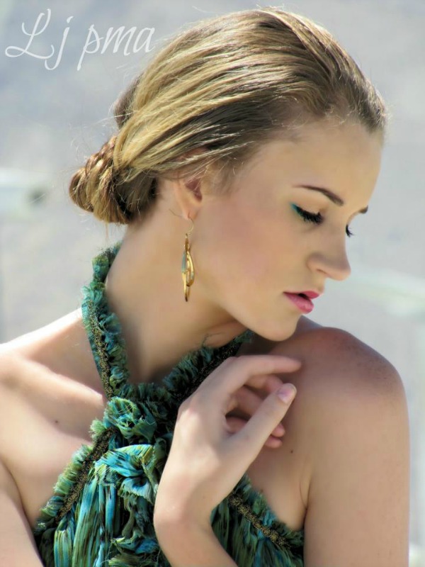 Female model photo shoot of Lj pma, makeup by Crystal Islas, clothing designed by Cheri Wilson Chagollan