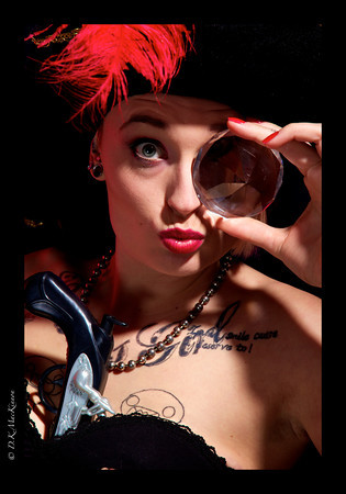 Female model photo shoot of Tattooed cutie by David MacKinnon in Ottawa