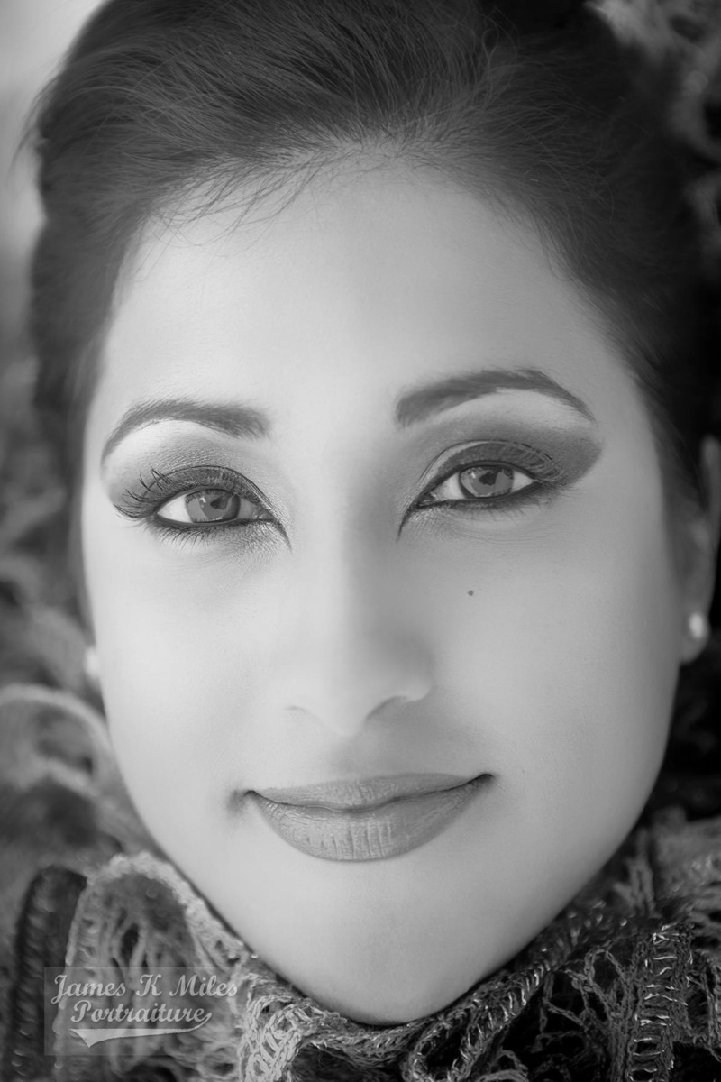Female model photo shoot of Sindia1 by JamezK, makeup by Pure Skin Artistry