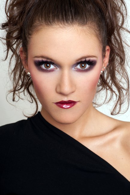 Female model photo shoot of Ewa Makeup Artist