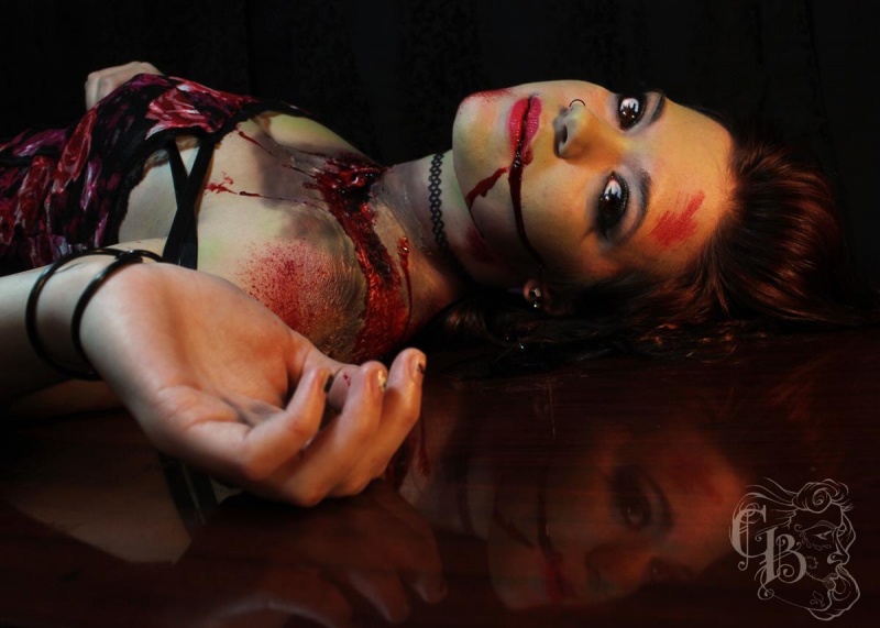 Female model photo shoot of The Grotesque Burlesque