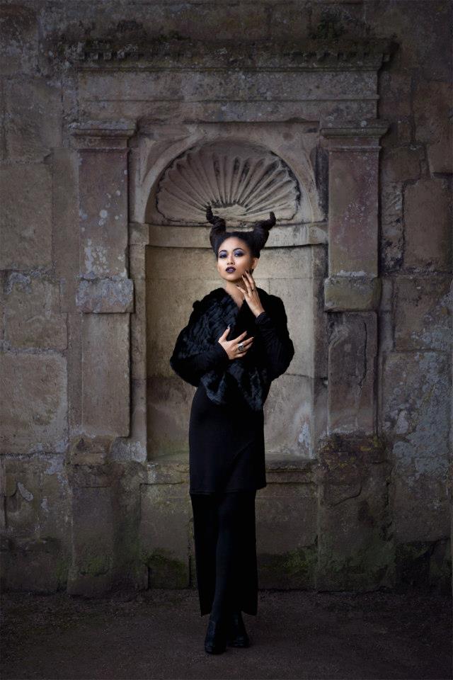 Female model photo shoot of Salomeh Carro Jackman in Durlston Castle, Salisbury, UK