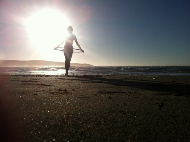 Female model photo shoot of Miss Emma Jane  in Dillon's Beach, CA