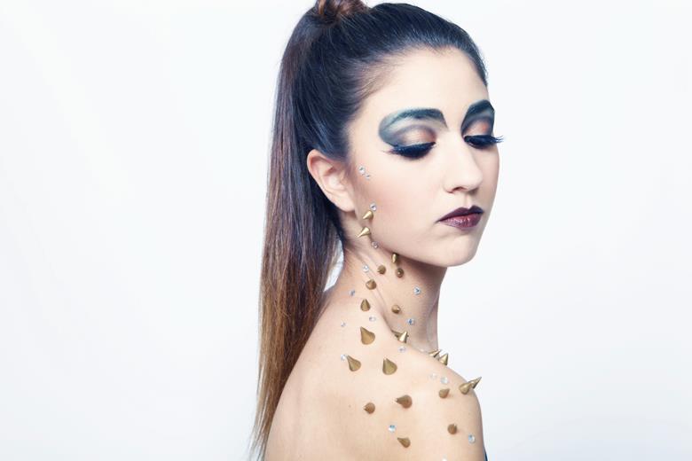 Female model photo shoot of Zoe Sagorin, makeup by Momo Liu