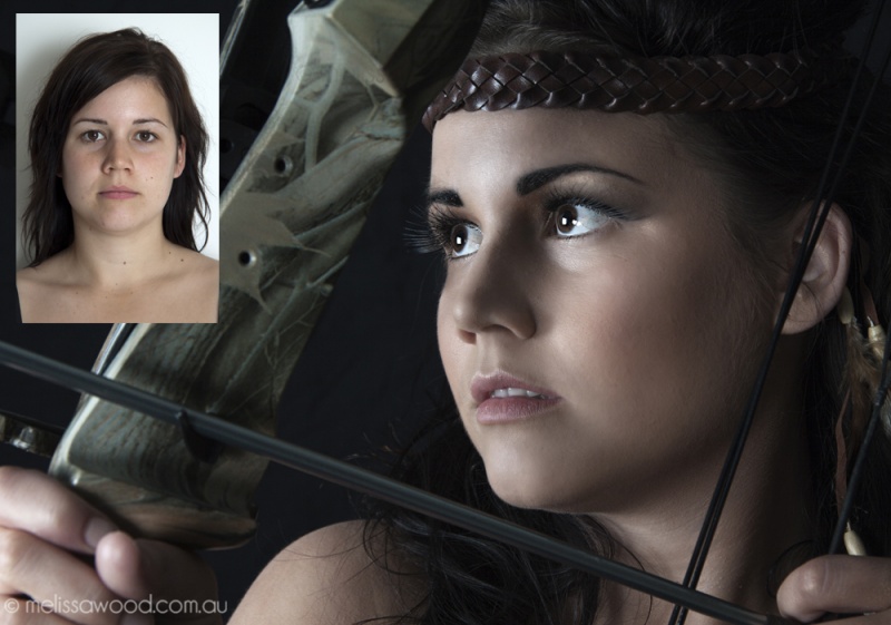 Female model photo shoot of LJ Make Up FX in Zodiac Series