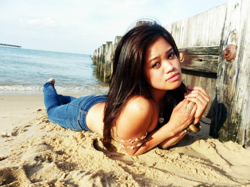 Female model photo shoot of Maria lane in Ocean view beach, norfolk, Va