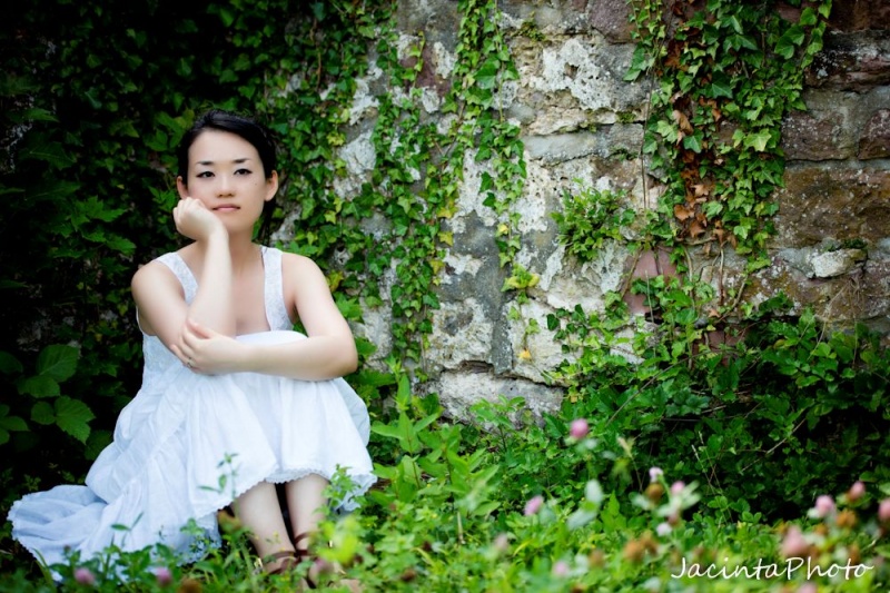 Female model photo shoot of Rena Japanese  in Heidelberg