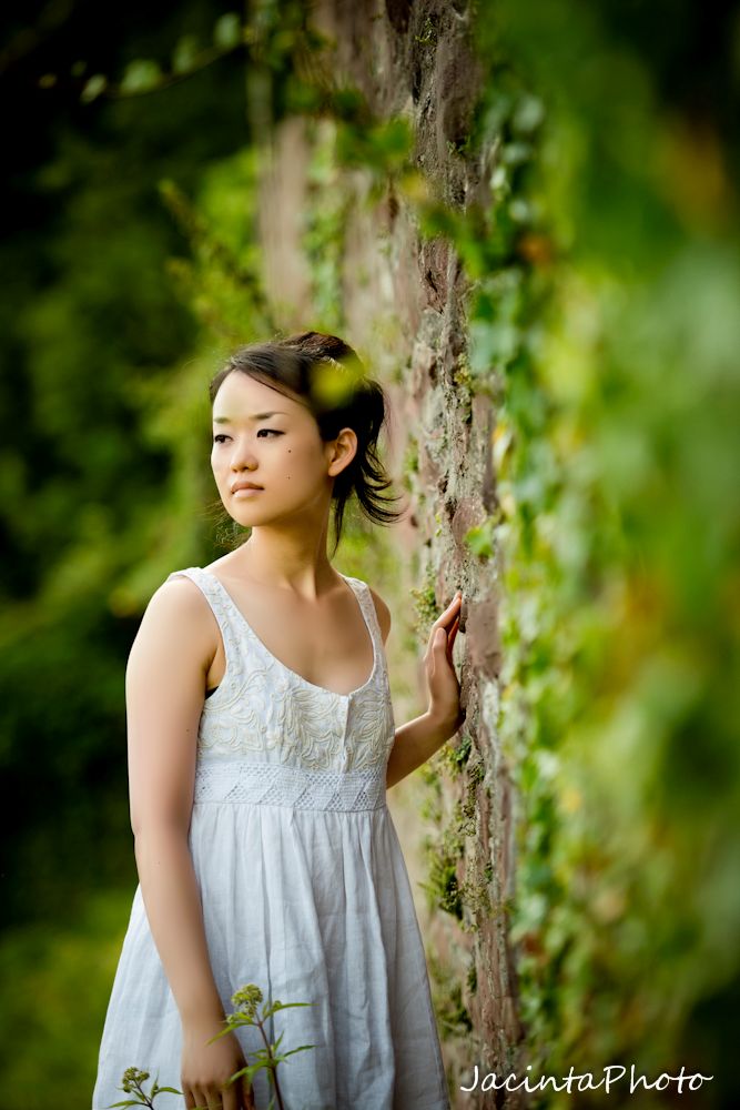 Female model photo shoot of Rena Japanese  in Heidelberg