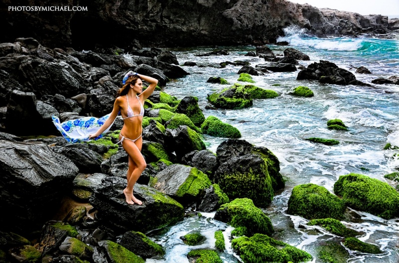 Female model photo shoot of Eleya Maureen by Andrews Photography in Maui, Hawaii