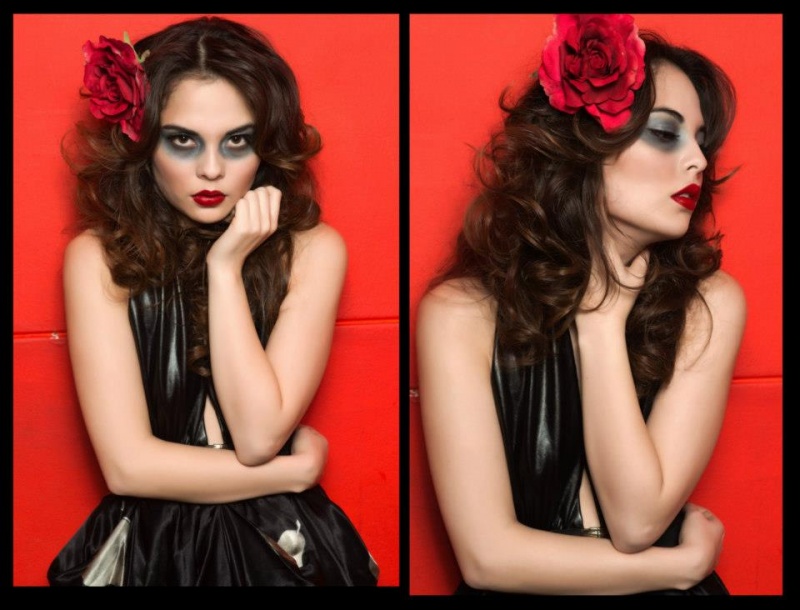Female model photo shoot of Taryn Janeane Makeup in L.A