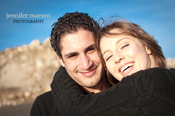 Male and Female model photo shoot of Imed Maghraoui and Mira by Jenn Maesen Photography in Pacifica, CA